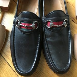 Mens Gucci Horse bit Loafers with Web detail 8.5